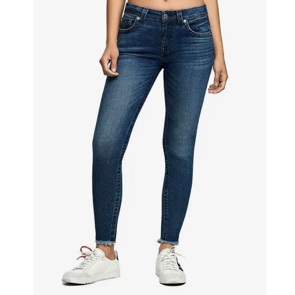 True Religion Jennie Curvy Ankle Stretch denim Jean size 25 * wom156 - Picture 2 of 7